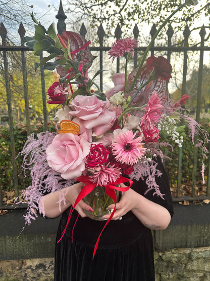 The Lucy | Christmas Floral Vase Arrangement